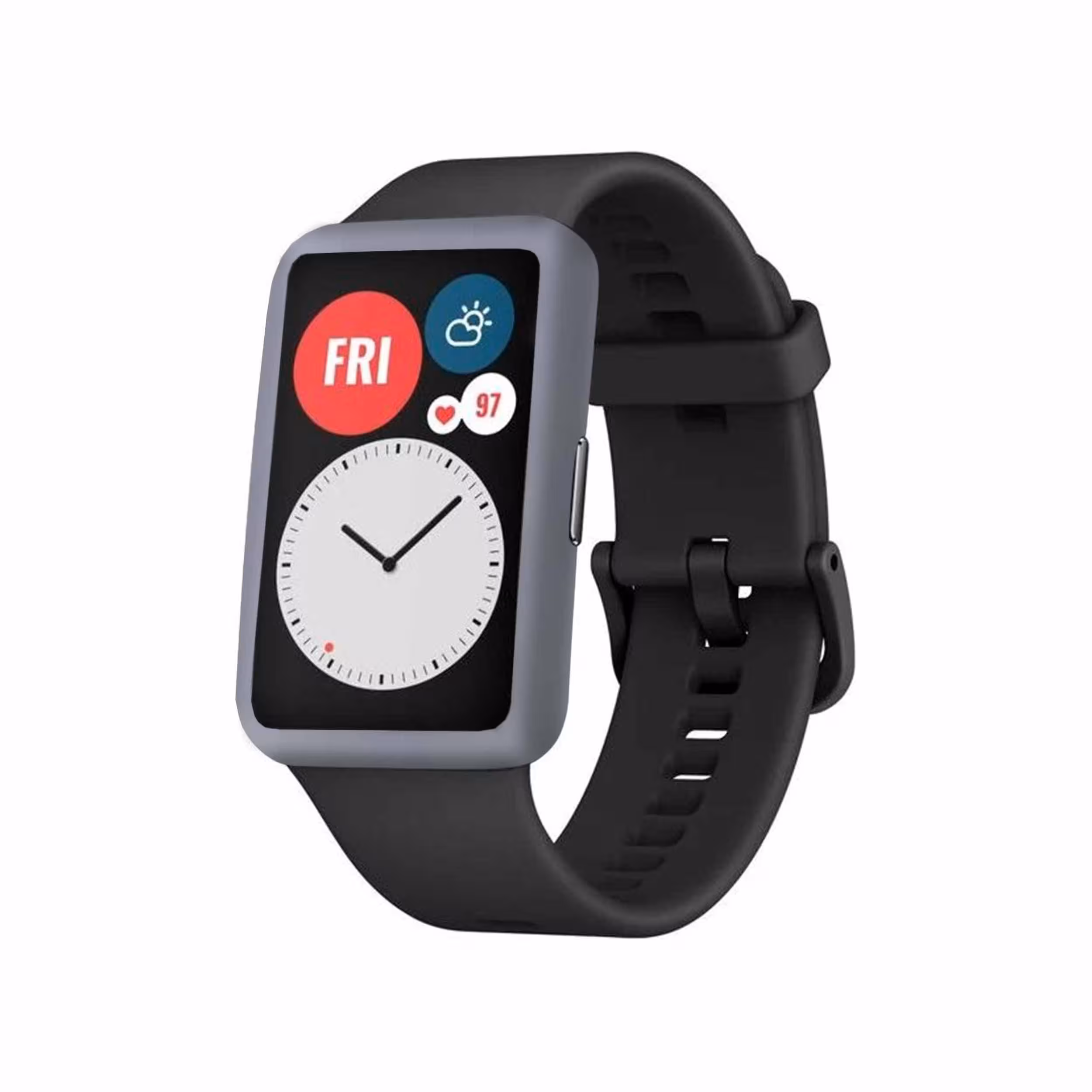 برچسب ماهوت طرح Matte Silver مناسب برای ساعت هوشمند هوآوی Watch Fit