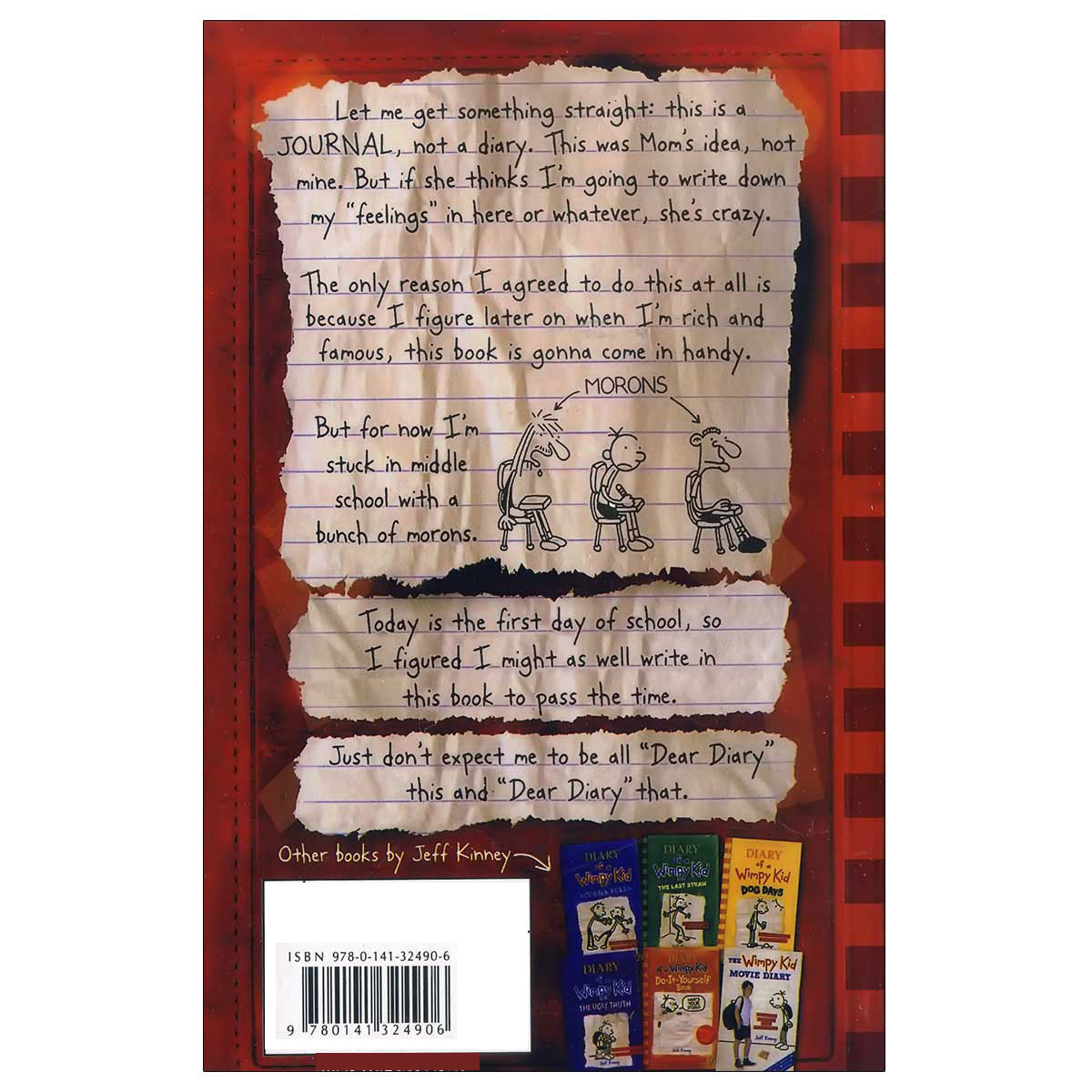 کتاب diary of a wimpy a novel in cartoon اثر jeff kinney انتشارات زبان مهر