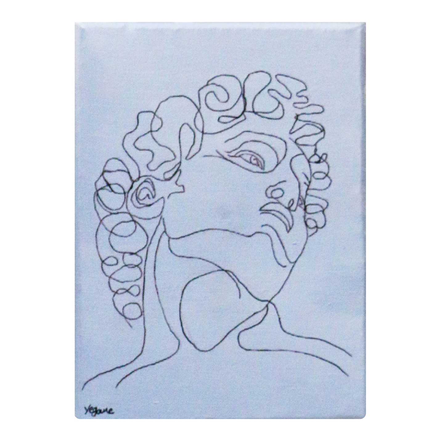 تابلو نقاشی اکرولیک مدل چهره کد 009