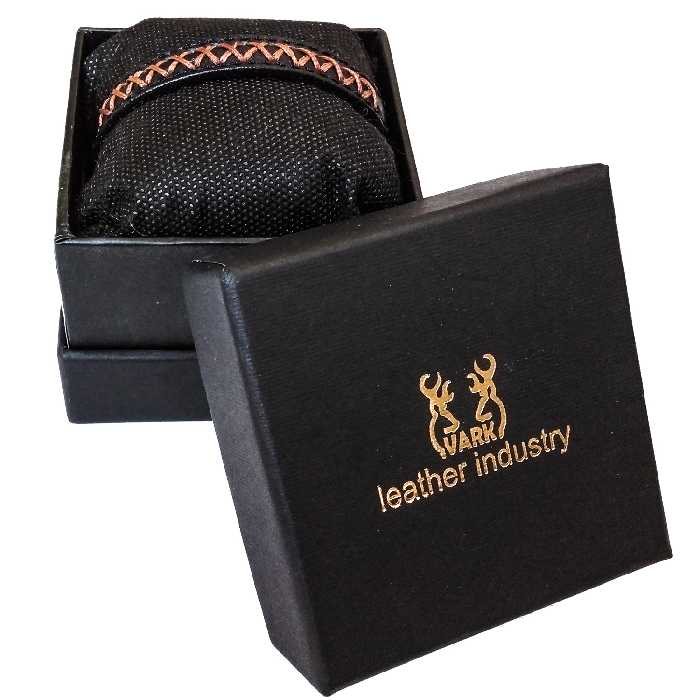 دستبند چرم وارک مدل آلما کد rb91