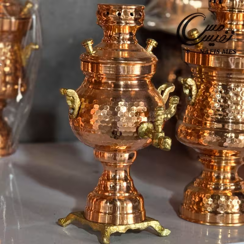 سماور مسی کوچک مینیاتوری طرح المیرا