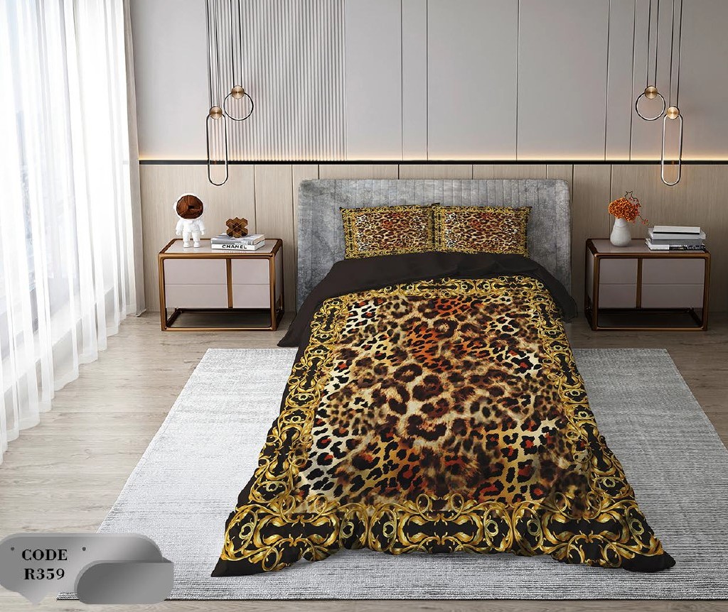 سرویس روتختی 1 نفره 4 تکه ابعاد 165 ×235 کشدار ضد حساسیت و عرق کد R359 | ست خواب و ست روتختی