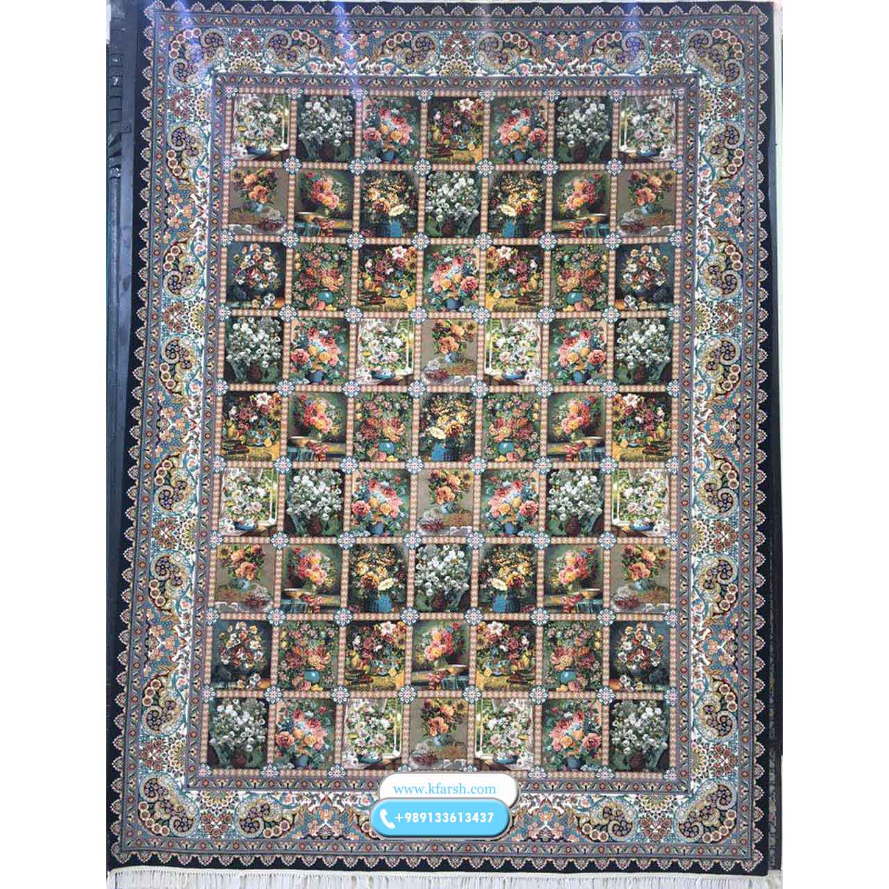 فرش 1200 شانه طرح ترگل