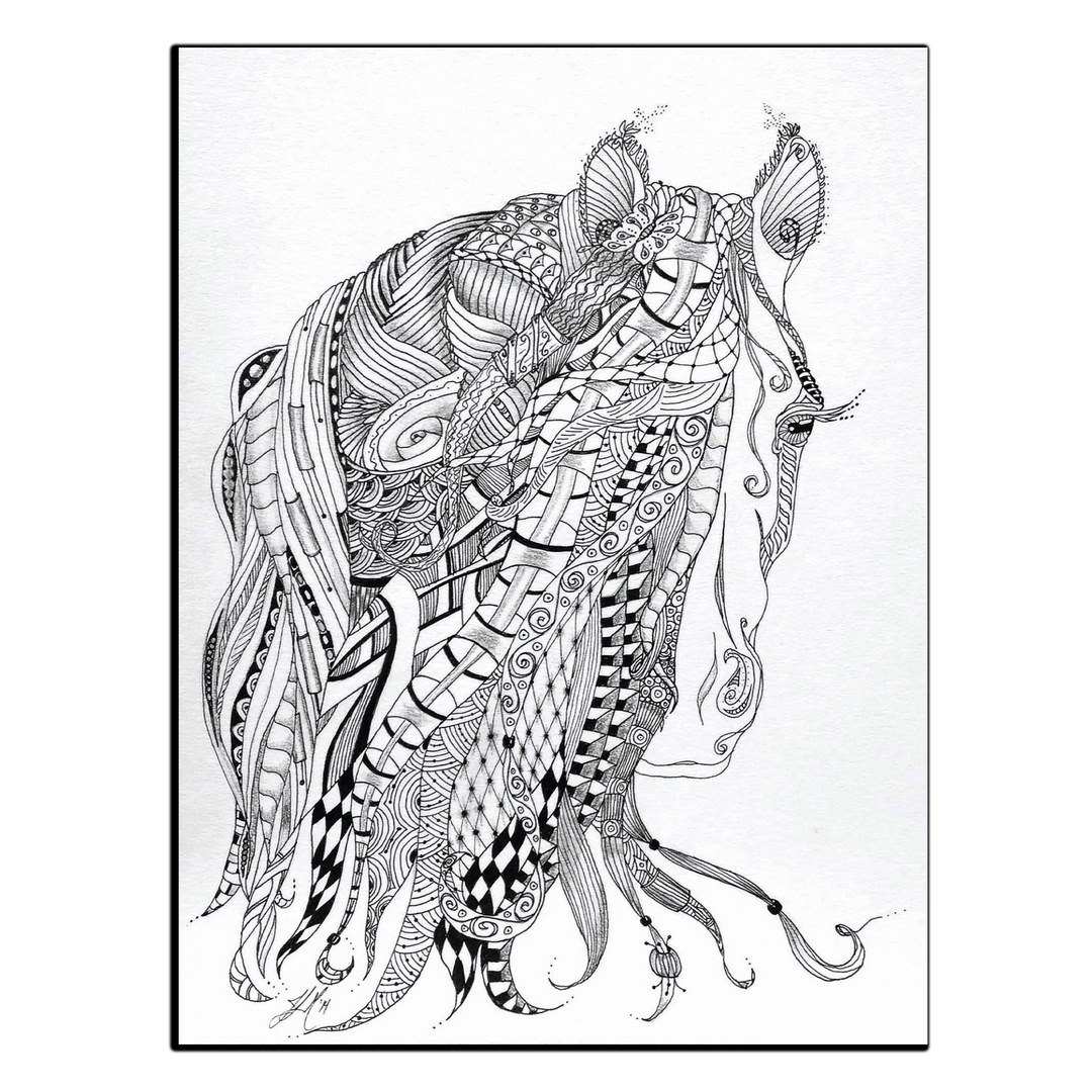 تابلو شاسی بکلیت طرح الگو نقاشی اسب مدل SH-S13769