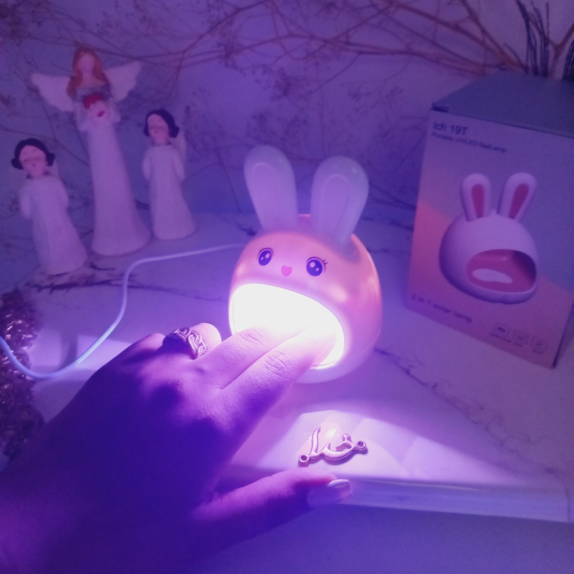 لامپ UV LED ژل لاک ناخن خشک کن طرح خرگوشی