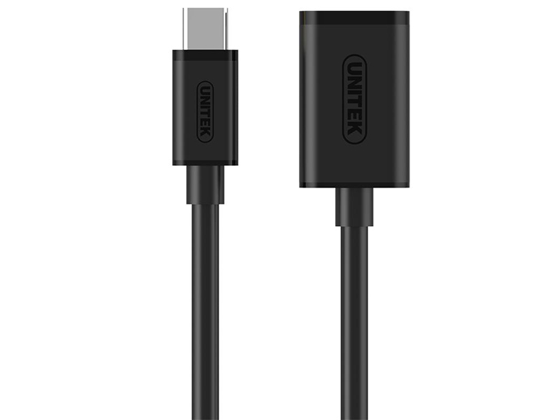 کابل تبدیل 30 USB به USB-C یونیتک مدل Y-C476BK بطول 20 سانت