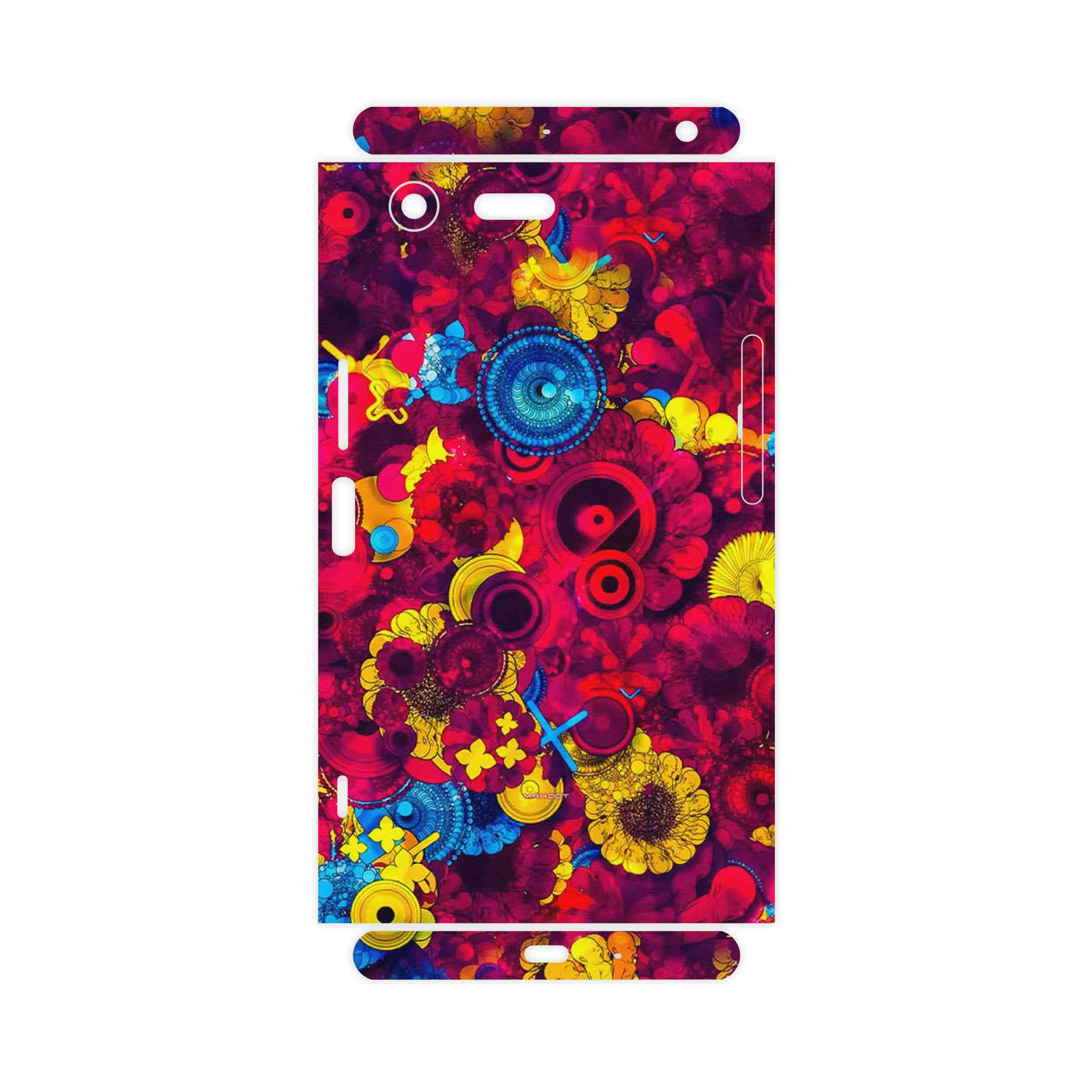 برچسب پوششی ماهوت مدل Vector Flower Garden Digital Art-FullSkin مناسب برای گوشی موبایل سونی Xperia XZ Premium