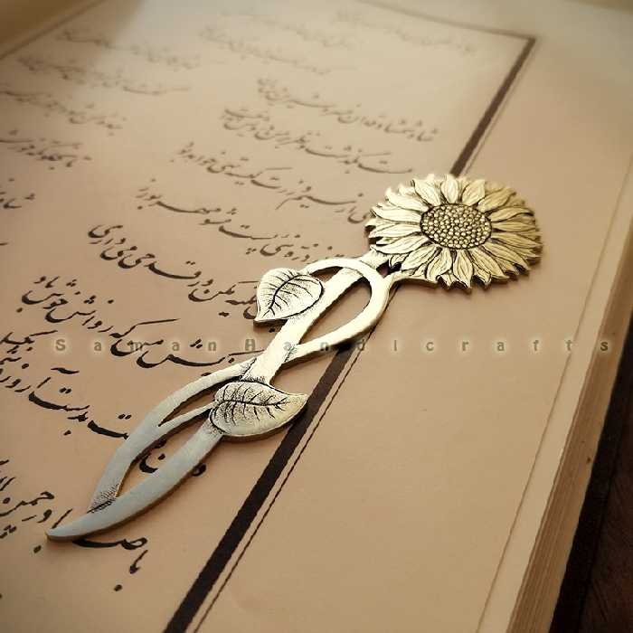 نشان کتاب (بوکمارک) برنجی دستساز  با طرح متنوع (پرنده، گربه، حروف و...) 