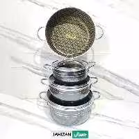 سرویس قابلمه 7پارچه اسبیکو مدل زنبوری