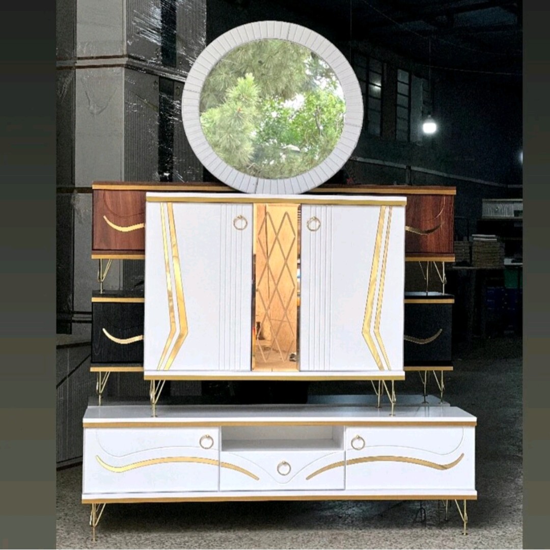 ست میز تی وی و آینه کنسول
