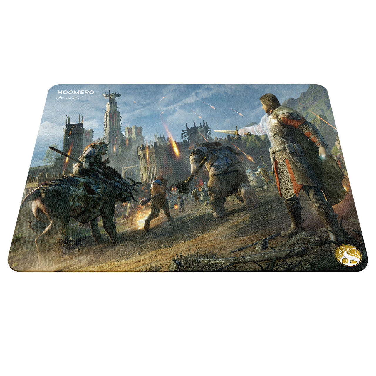 ماوس پد هومرو مدل A6987 طرح بازی shadow of mordor middle earth