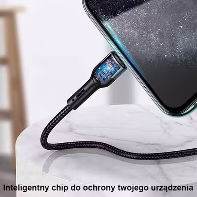 کابل تبدیل USB به لایتنینگ یوسمز مدل U 55 A طول 1 متر