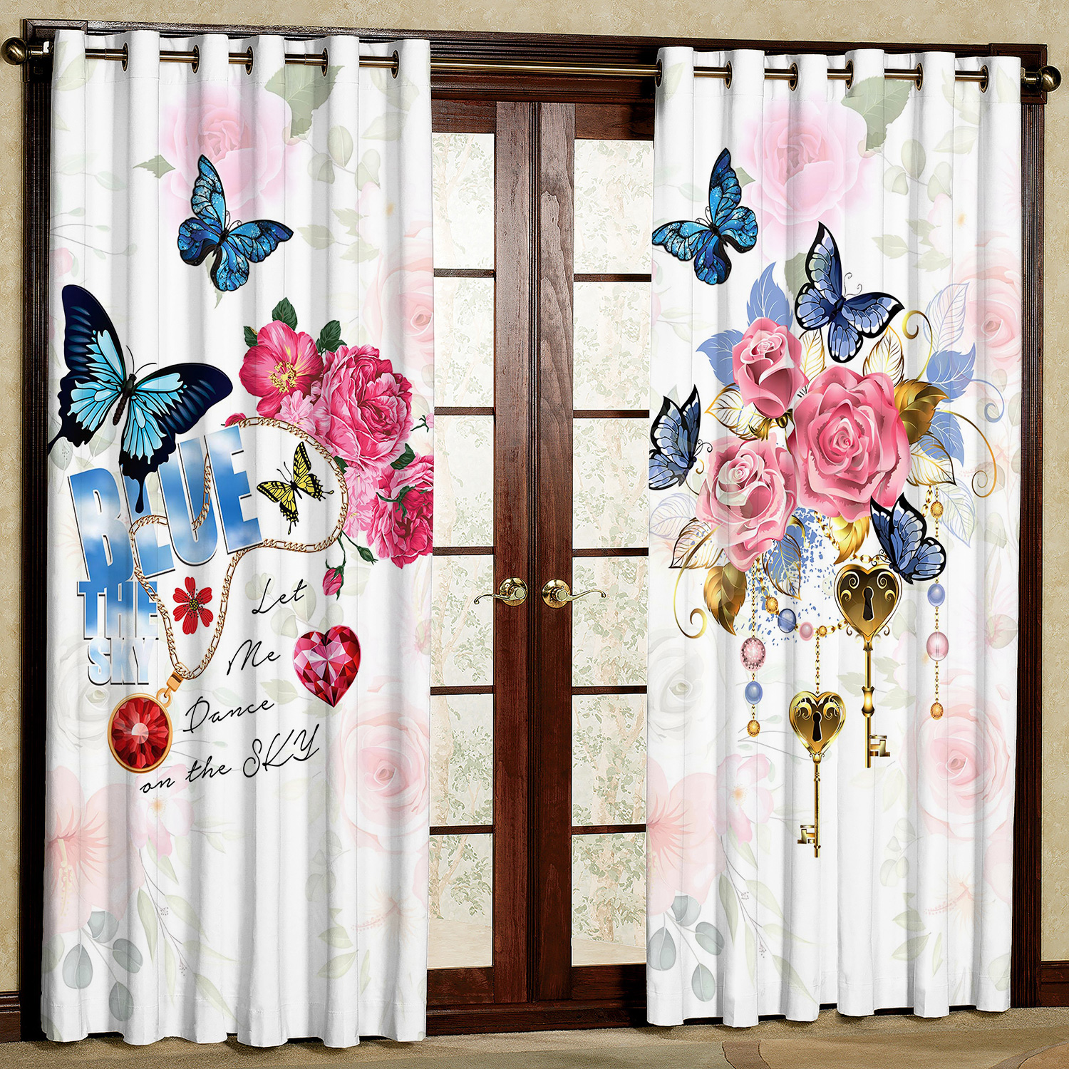 پرده مدل گل مخمل پانچی کد a1137  سایز 200x140 سانتی متر