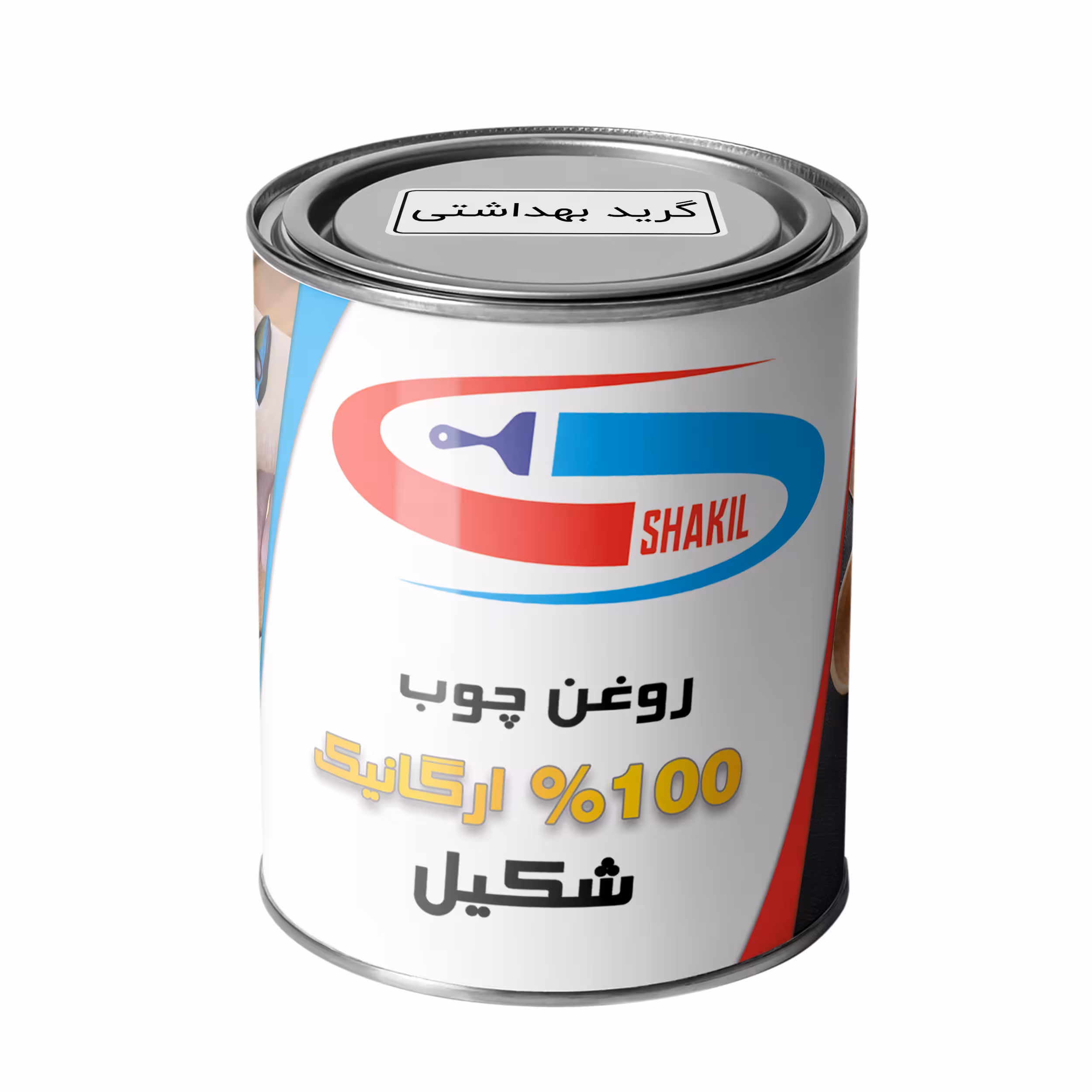 روغن چوب گیاهی ماهگونی شکیل مدل FSG-MHGNY حجم 200 میلی لیتر