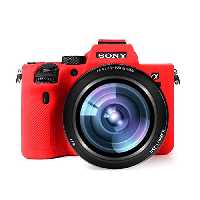 کاور سیلیکونی سونی Silicon cover of Sony camera A9MII/A7RIV رنگ قرمز