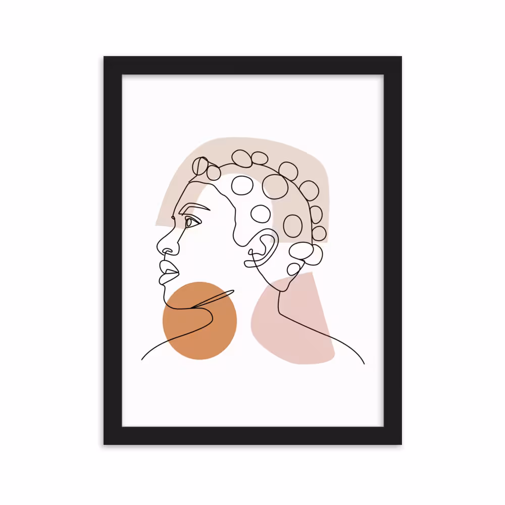 تابلو مدل دکوراتیو مینیمال دخترانه کد 2754