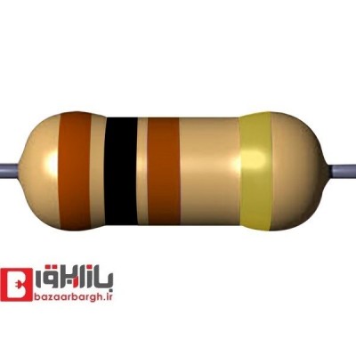 مقاومت 100 اهم 1/4 وات 5 درصد