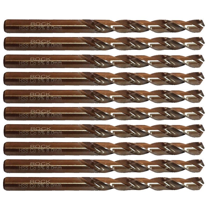 مته کبالت راک مدل HT - 008  سایز 8 میلی متر مجموعه ده عددی