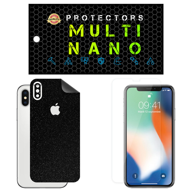 محافظ صفحه نمایش مولتی نانو مدل X-SFL مناسب برای گوشی موبایل اپل iPhone 10S به همراه برچسب پوششی | کالا برتری