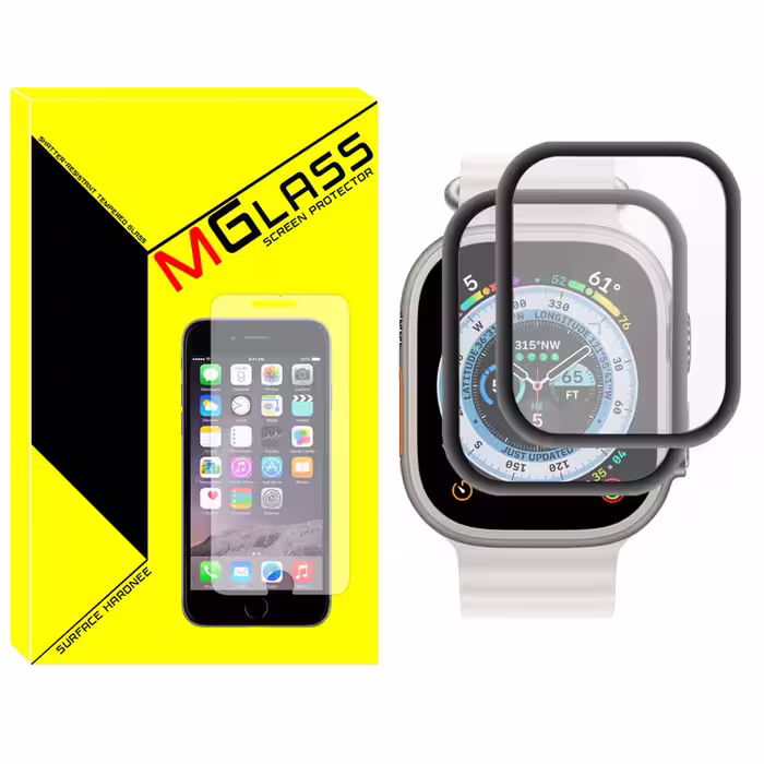 محافظ صفحه نمایش نانو ام‌گلس مدل NMG مناسب برای ساعت هوشمند هاینو تکو T92 Ultra Max بسته دو عددی | کالا برتری