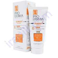 کرم ضد آفتاب فاقد چربی SPF50 پرودرما رنگ بژ روشن 40 میلی لیتر
