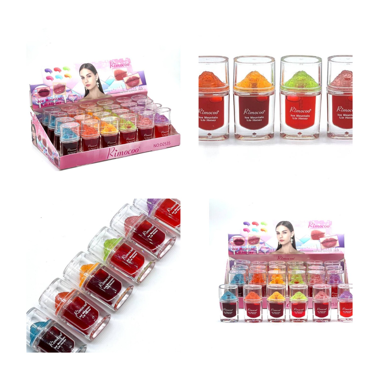 تینت لب ریموکو طرح کوه یخی تینت مغذی با عصاره گل رز