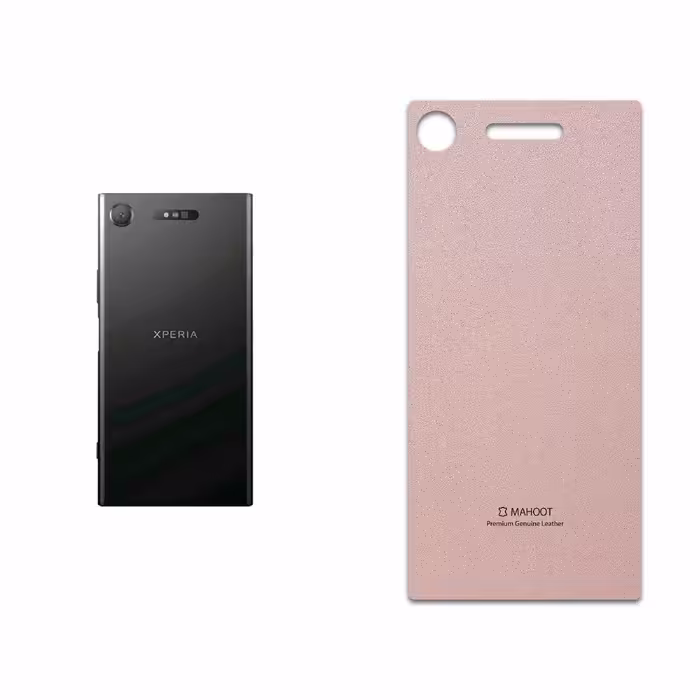 برچسب پوششی ماهوت مدل Rose Gold Leather مناسب برای گوشی موبایل سونی Xperia XZ1
