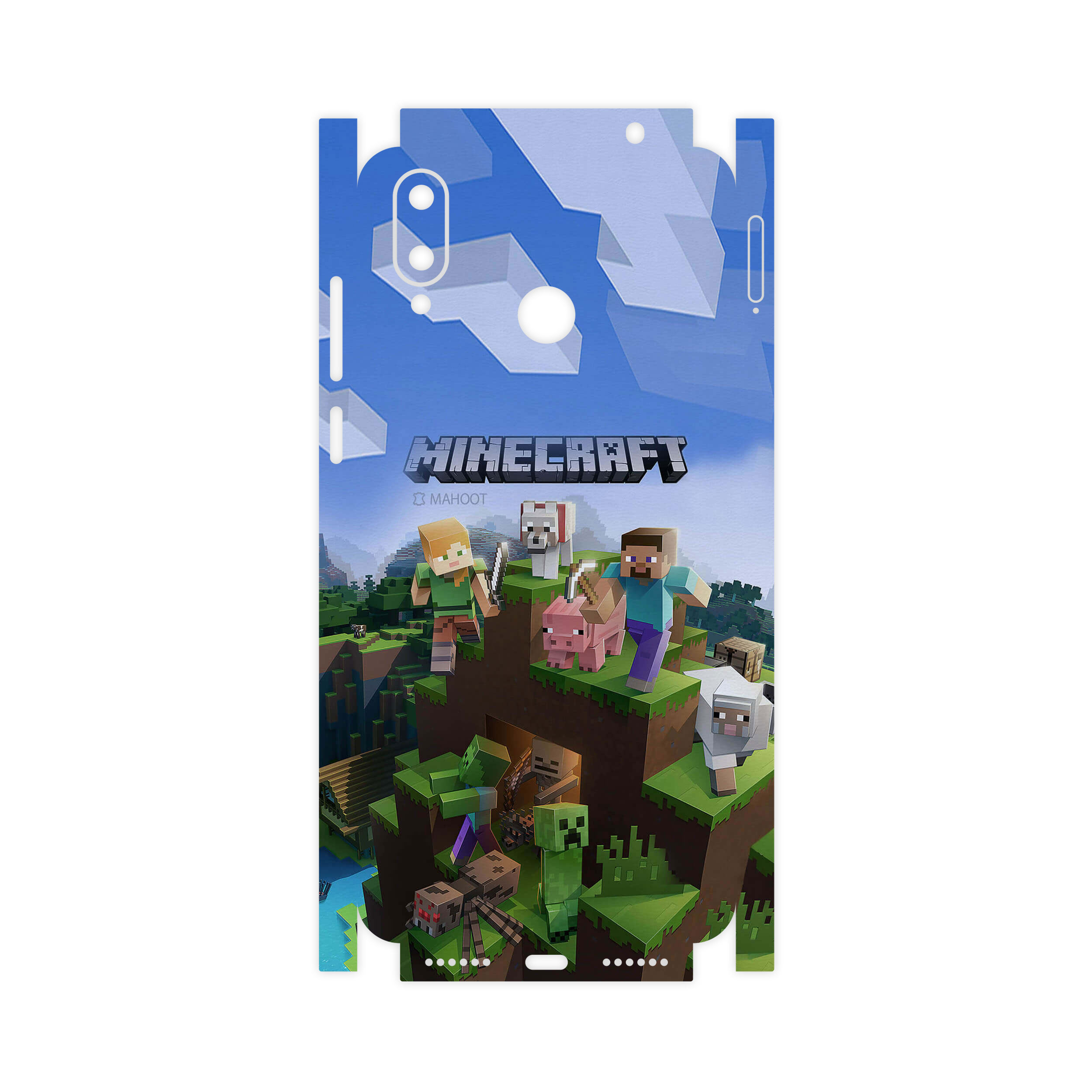 برچسب پوششی ماهوت مدل Minecraft-Game-FullSkin مناسب برای گوشی موبایل جی پلاس Q10
