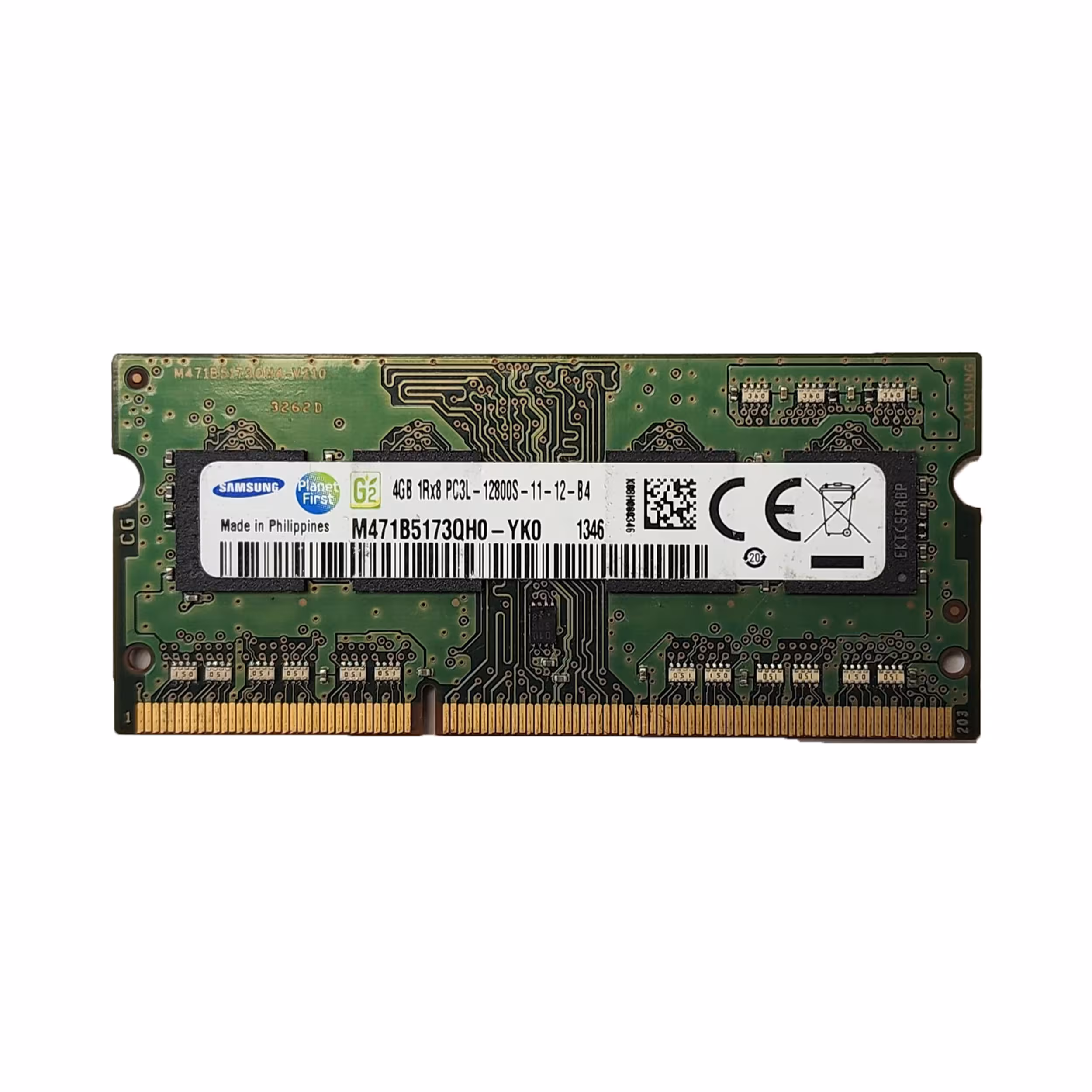 رم لپتاپ DDR3 دو کاناله 12800مگاهرتز CL11 سامسونگ مدل PC3L ظرفیت 4گیگابایت