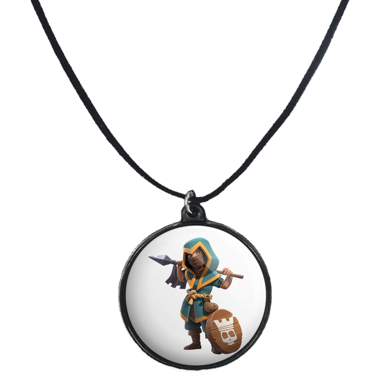 گردنبند پرمانه طرح clash کد pmb.26475مدل دو طرفه