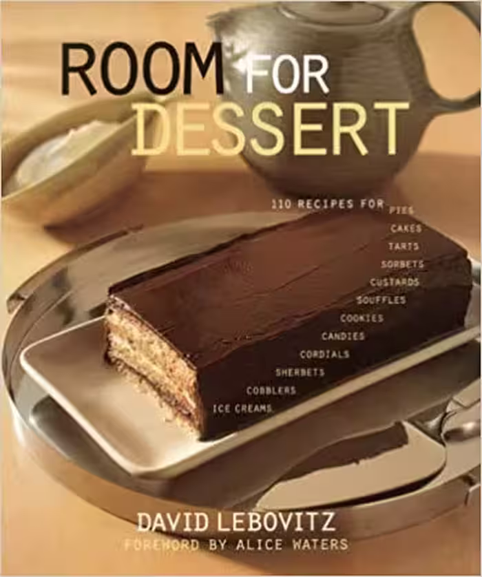 خرید و دانلود نسخه کامل کتاب Room For Dessert : 110 Recipes for Cakes, Custards, Souffles, Tarts, Pies, Cobblers, Sorbets, Sherbets, Ice Creams, Cookies, Candies, and Cordials - Pdf
