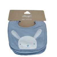 پیشبند نوزادی کوچک 6 عددی خرگوش سرمه ای پلی گرو Playgro