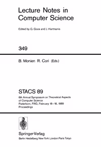 خرید و دانلود نسخه کامل کتاب STACS 89: 6th Annual Symposium on Theoretical Aspects of Computer Science Paderborn, FRG, February 16–18, 1989 Proceedings
