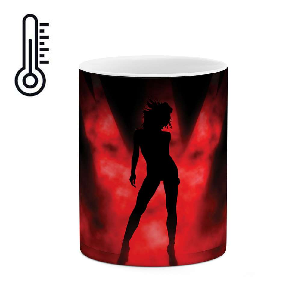 ماگ حرارتی طرح سایه دختره مدل mgp00365