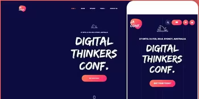 دانلود قالب JA Conference برای جوملا