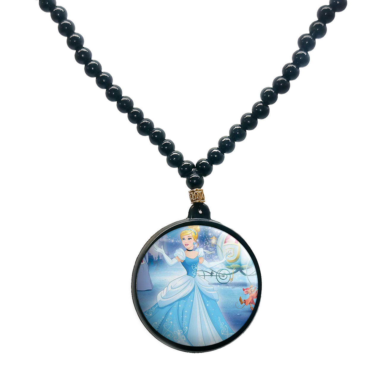 گردنبند پرمانه طرح پرنسس ها کد pmd.4949 مدل دو طرفه