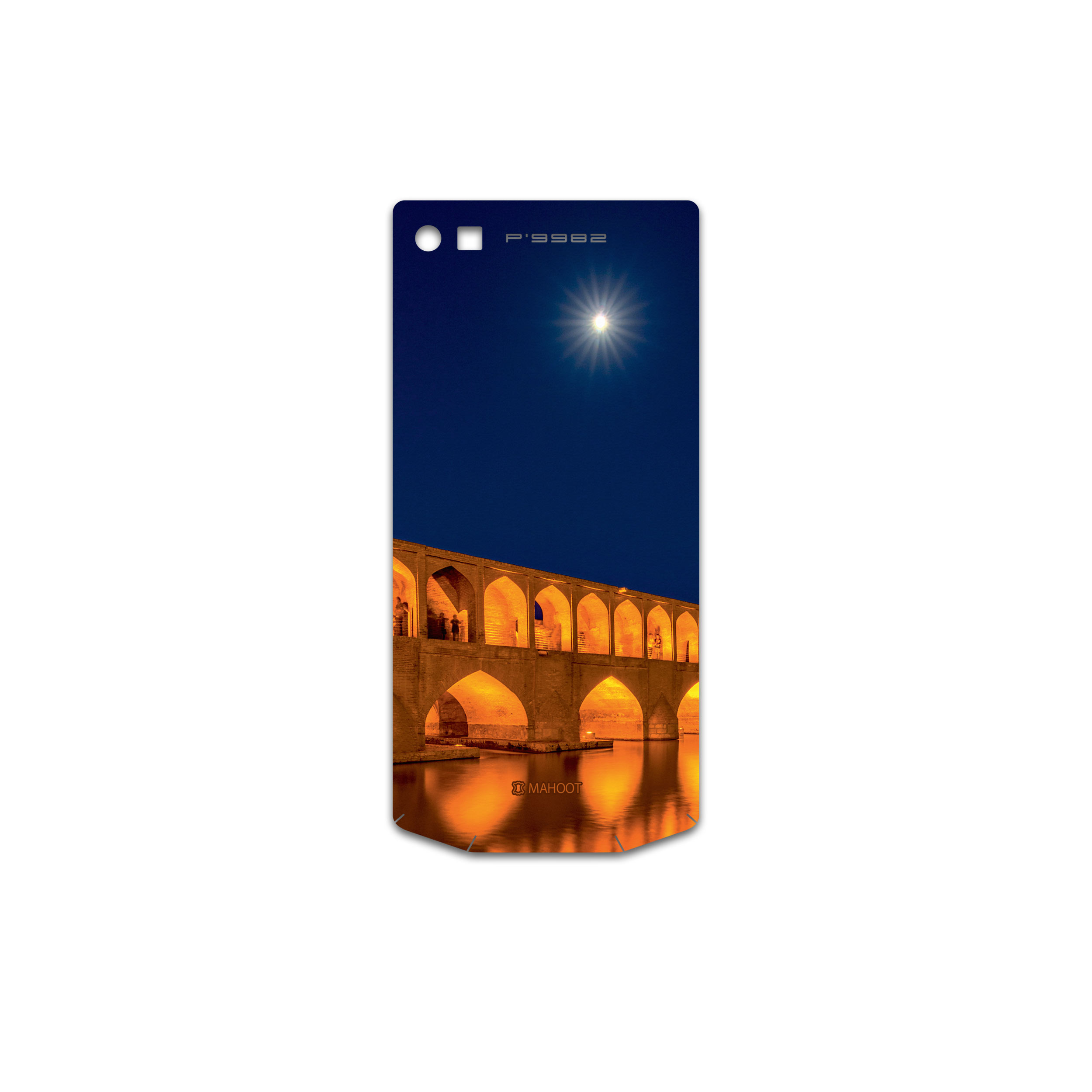 برچسب پوششی ماهوت مدل Si-O-Se-Pol مناسب برای گوشی موبایل بلک بری Porsche Design P9982