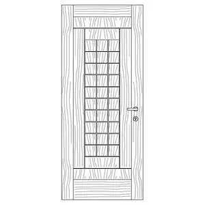 درب بدون زهوار مدل F3  مدل