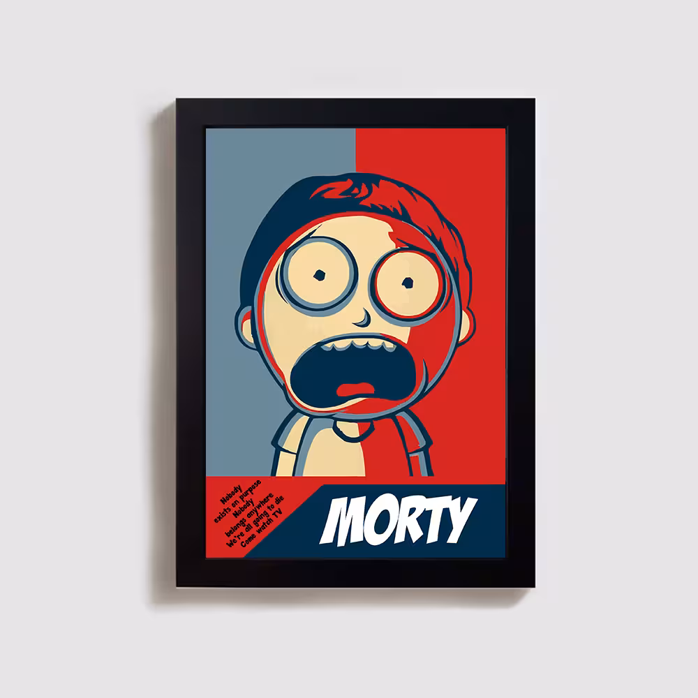 تابلو مدل ریک و مورتی rick and morty BL15