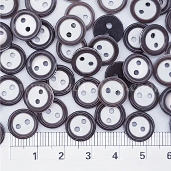 دکمه پیراهنی 18 سه لایه قهوه ای سوخته بسته ای