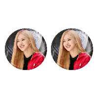 پیکسل خندالو مدل رزی گروه بلک پینک کد 3105 به همراه مگنت