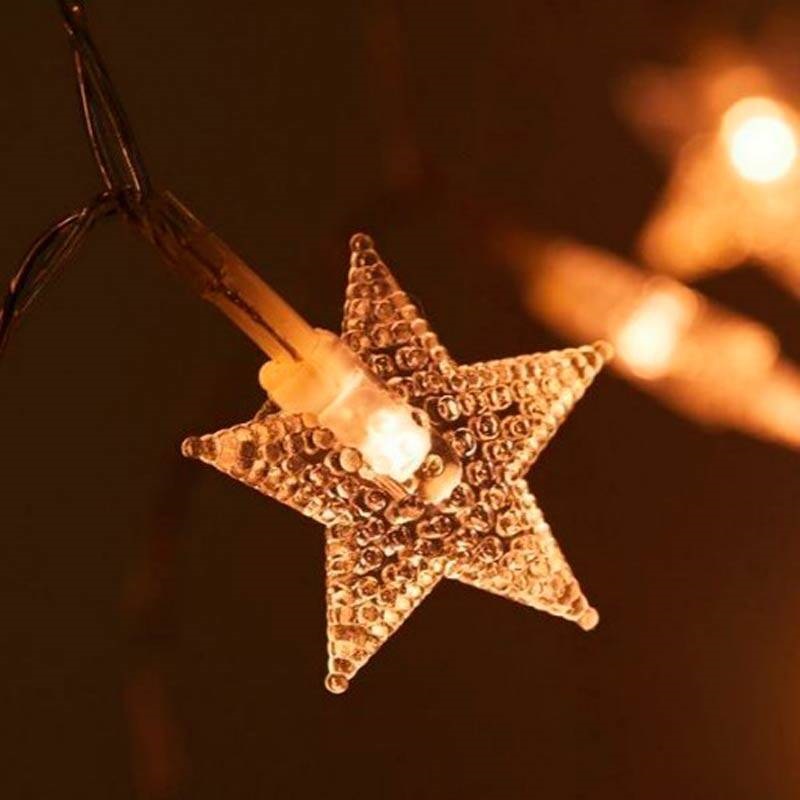 ریسه طرح ستاره برفی آفتابی 7 متری