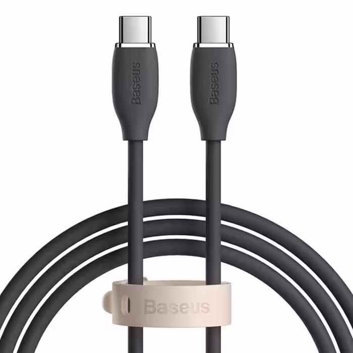 کابل USB-C باسئوس مدل JELLY LIQUID SILICA GEL 100W طول 2 متر