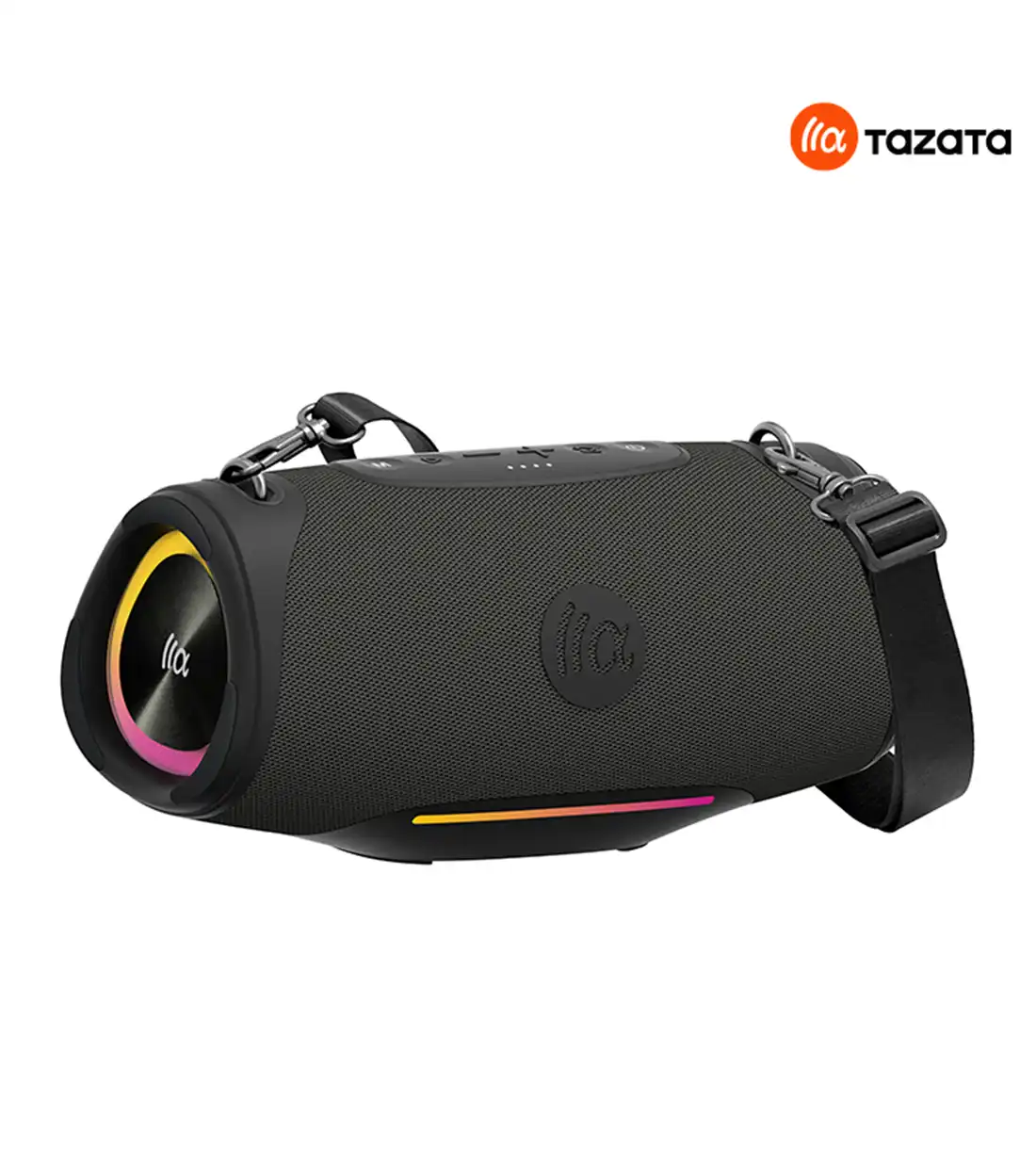 خرید اسپیکر قابل حمل تازاتا BOOMBLAST PRO Gray | صدای قوی، ضدآب، پاوربانک دار