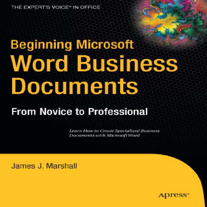 خرید و دانلود نسخه کامل کتاب Beginning Microsoft Word Business Documents (Beginning: from Novice to Professional)