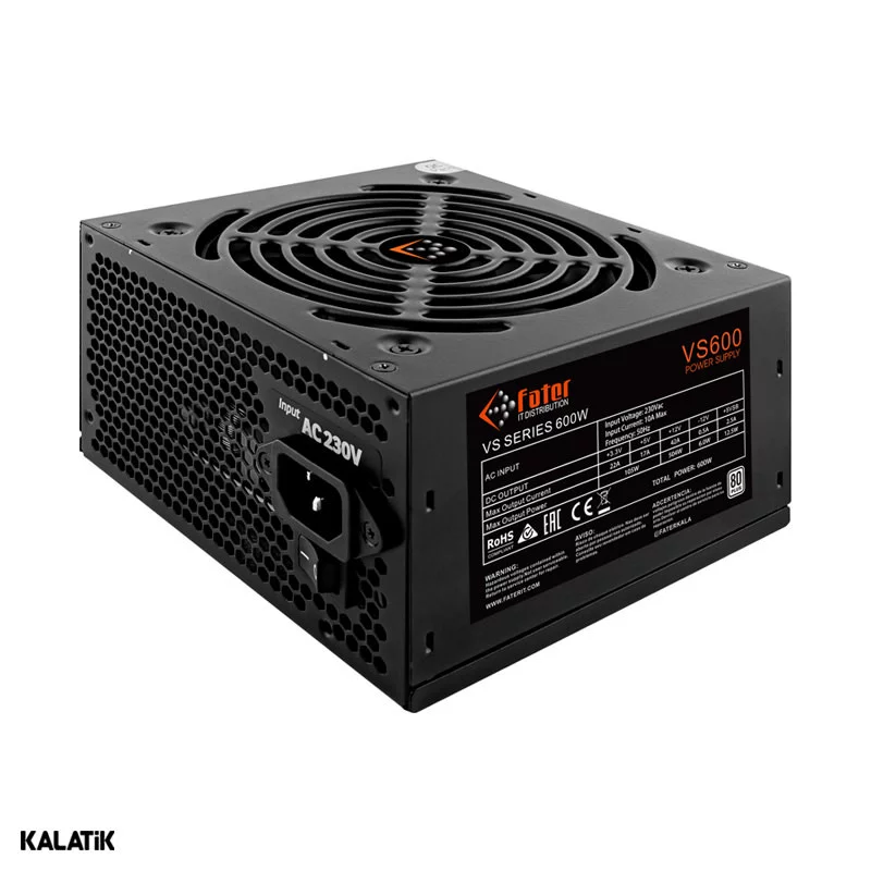 منبع تغذیه کامپیوتر 600 وات فاطر مدل VS600