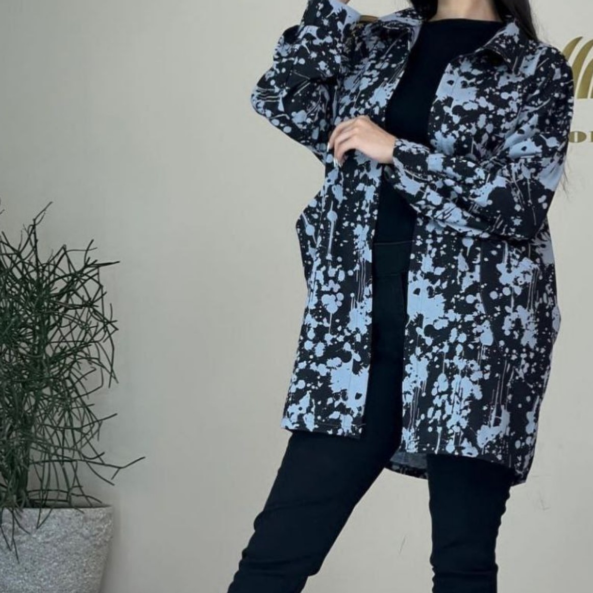 مانتو ابرنگی ژاکارد تابستانه خنک و راحت