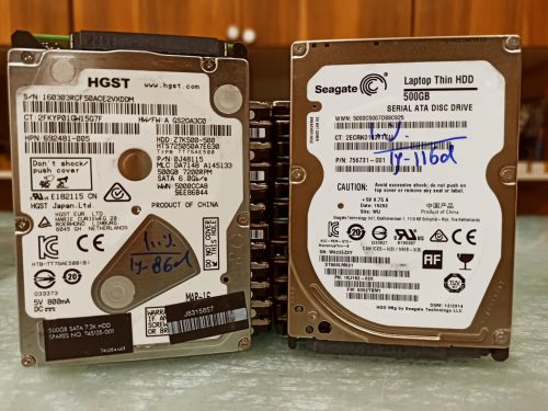 هارد 500 گیگ لپتاپی SLIM میکس برند (کارکرد زیر 3 سال)