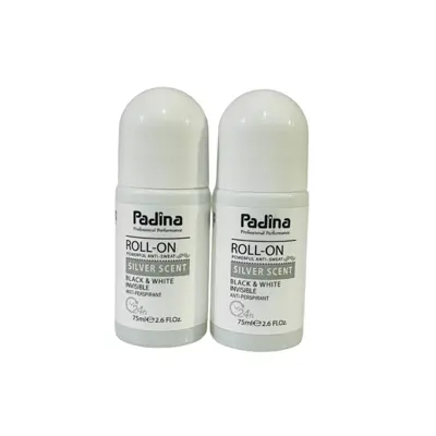 رول ضد تعریق پادینا مردانه مدل SILVER SCENT  حجم 75 میلی لیتر مجموعه 2 عددی
