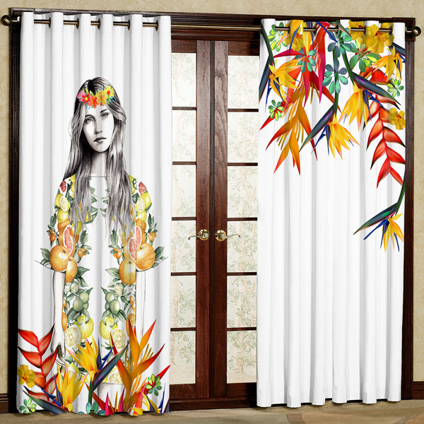 پرده مخمل پانچی کد 5801 سایز 280x140 سانتی متر